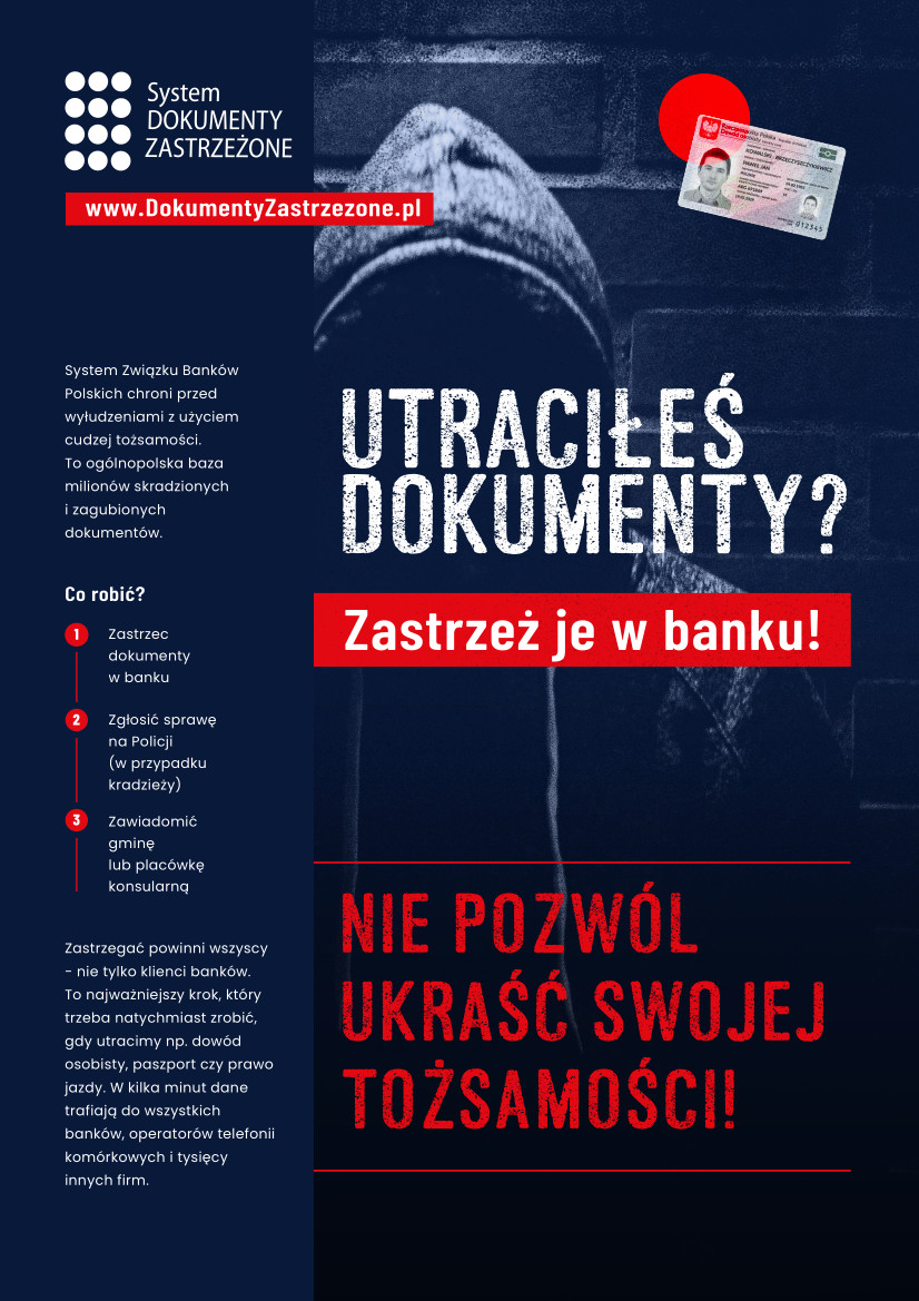 Grafika z informacjami Co zrobić w przypadku utraty dokumentów?