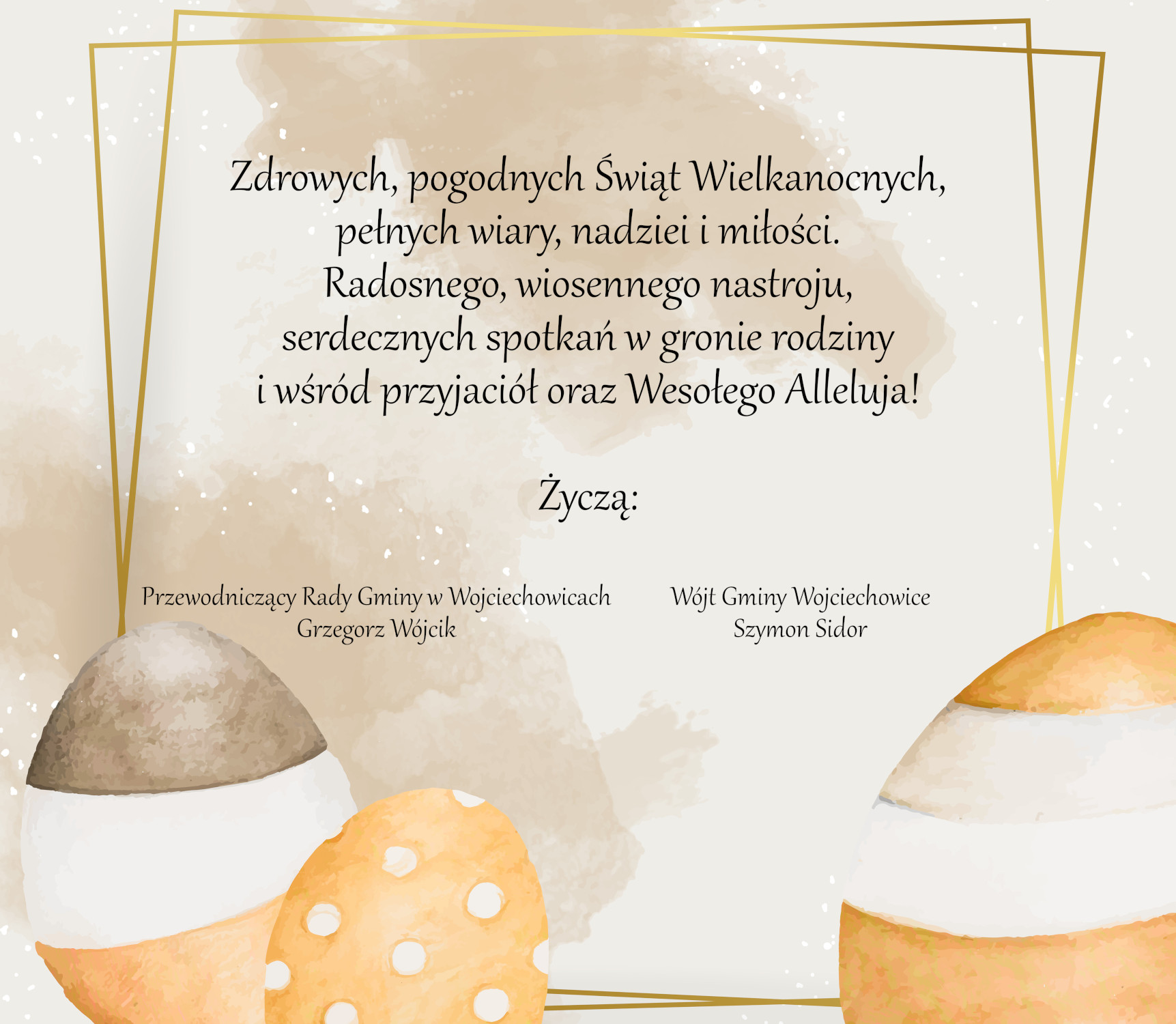 Grafika z życzeniami Wielkanocnymi