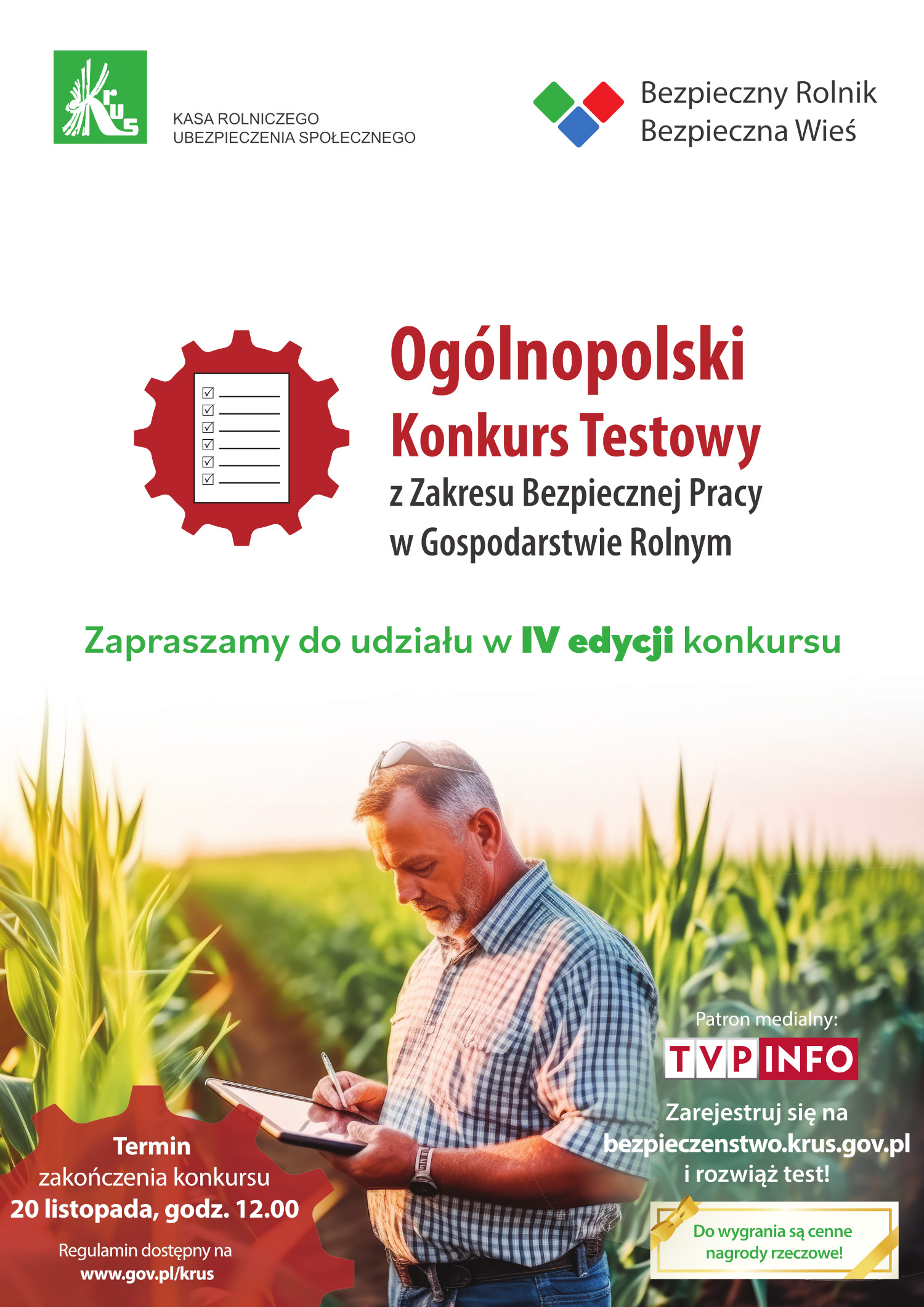 Grafika informacyjna Konkurs testowy KRUS