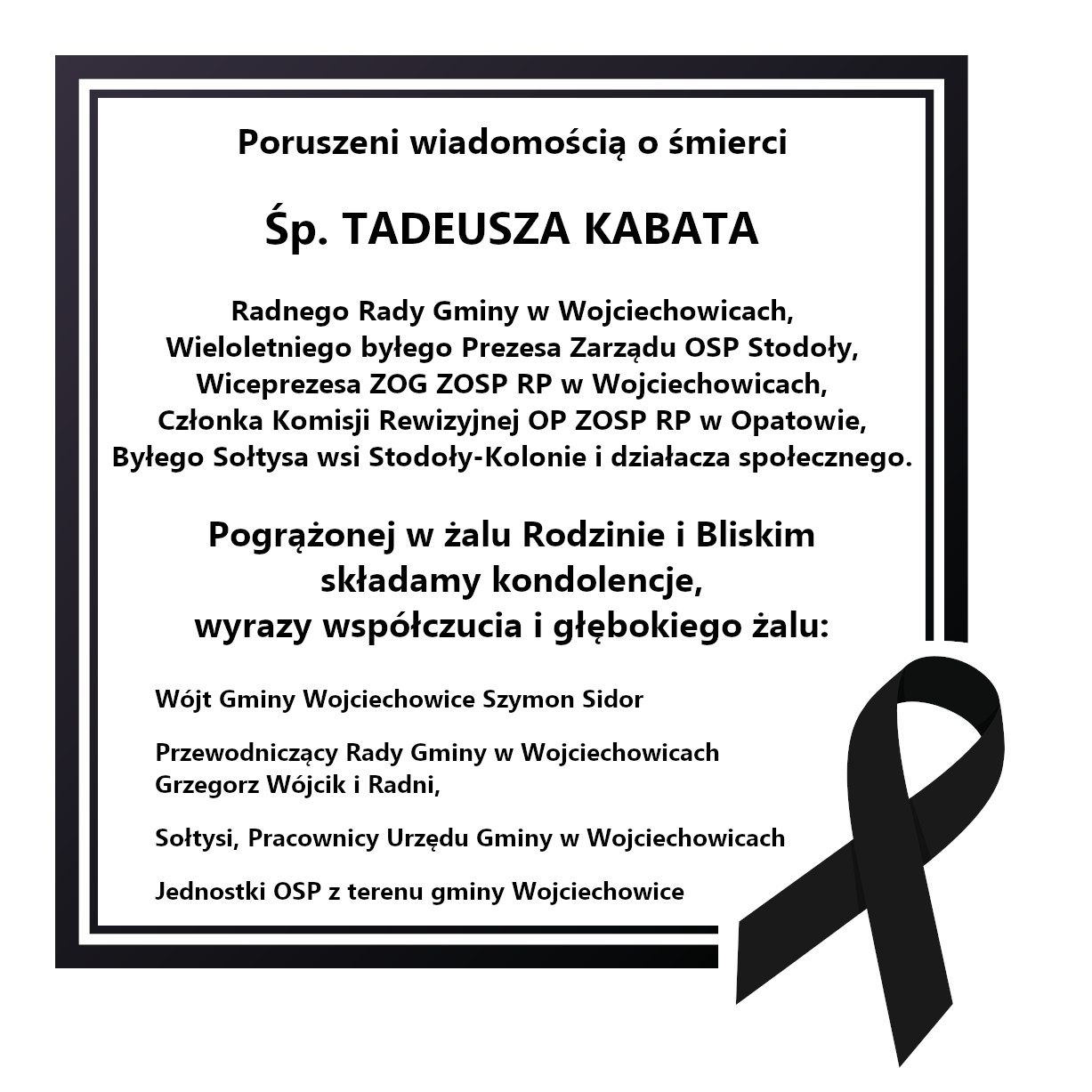 Grafika z kondolencjami