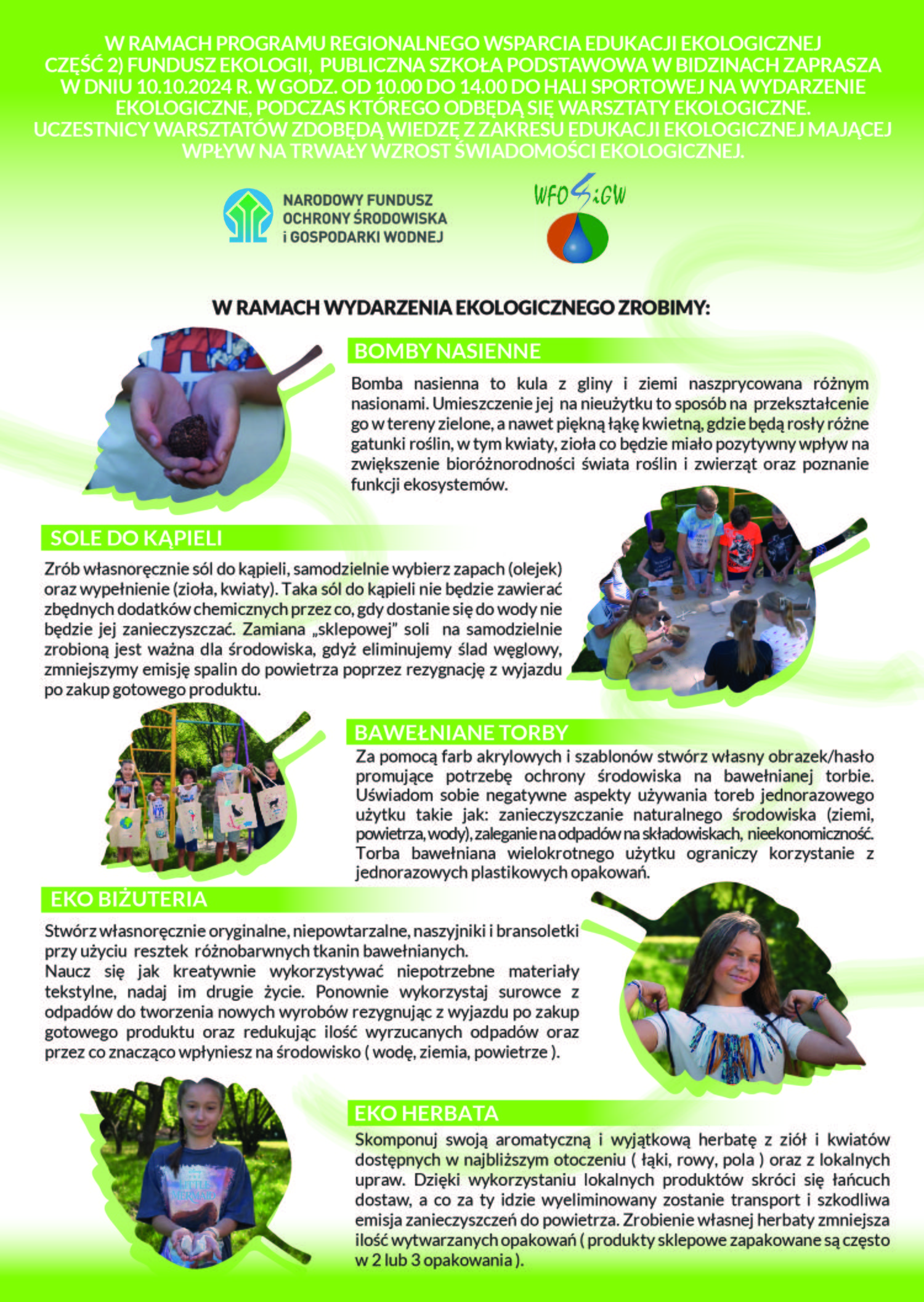 Ulotka z informacjami strona 1