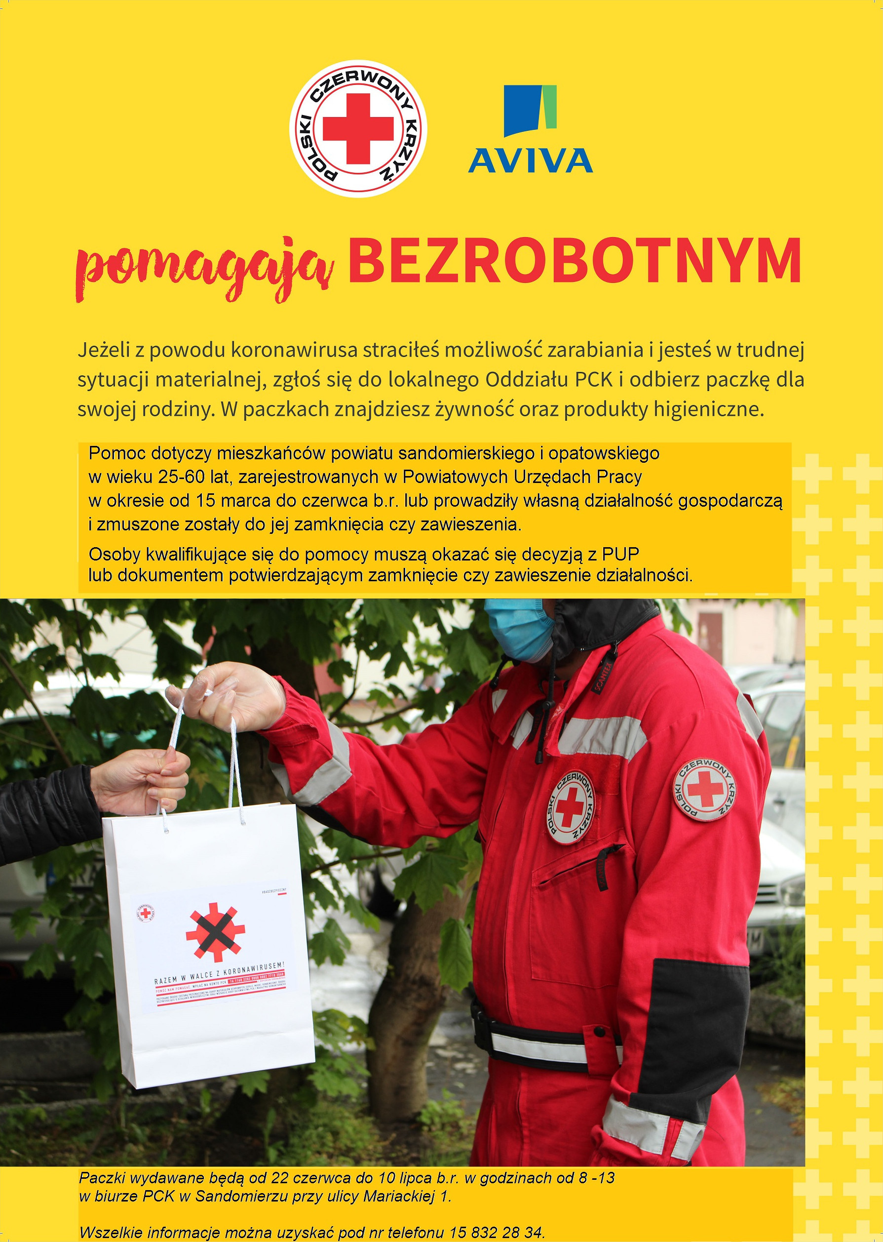 Plakat - pomoc dla bezrobotnych