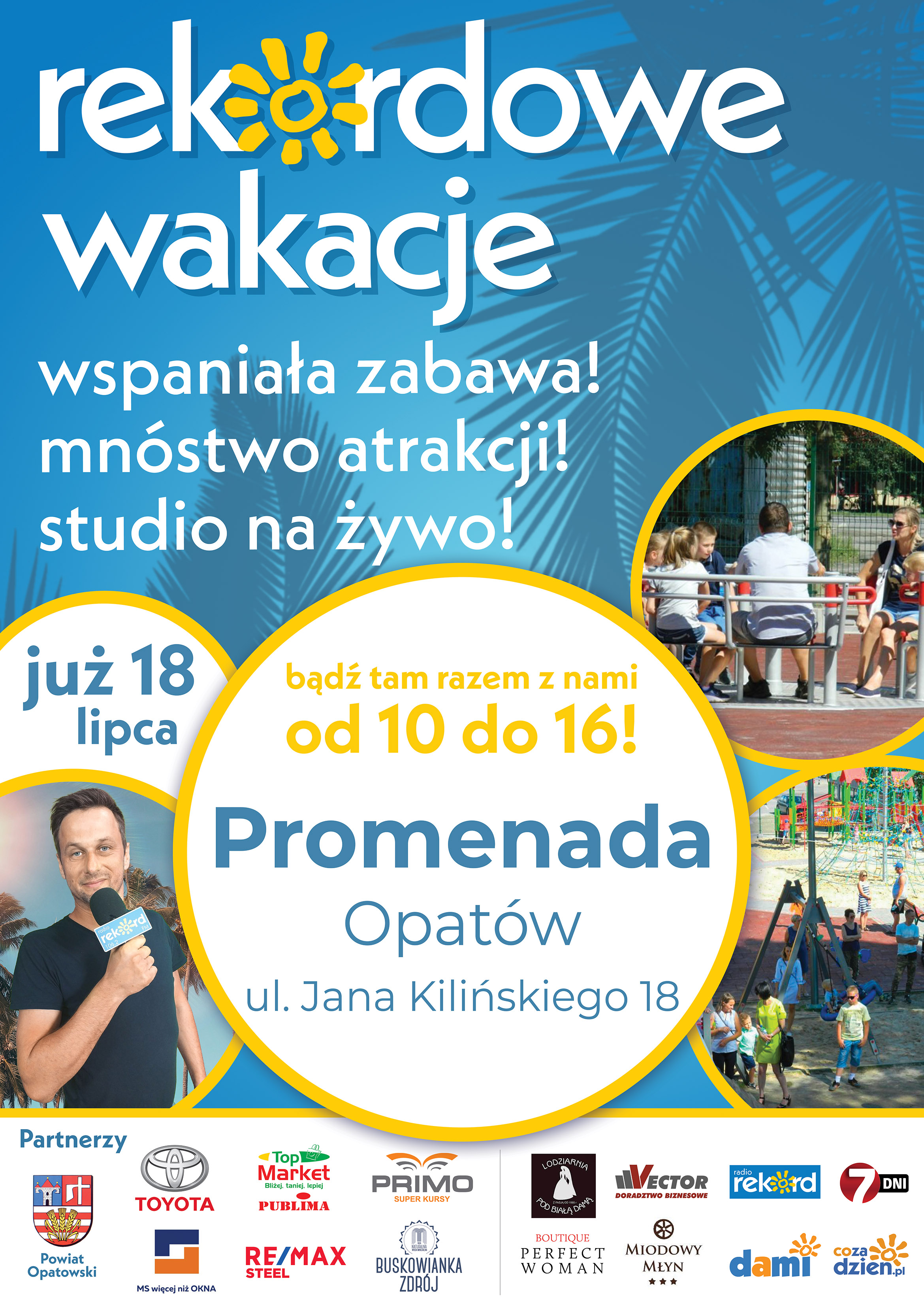 Plakat - Rekordowe wakacje w Opatowie