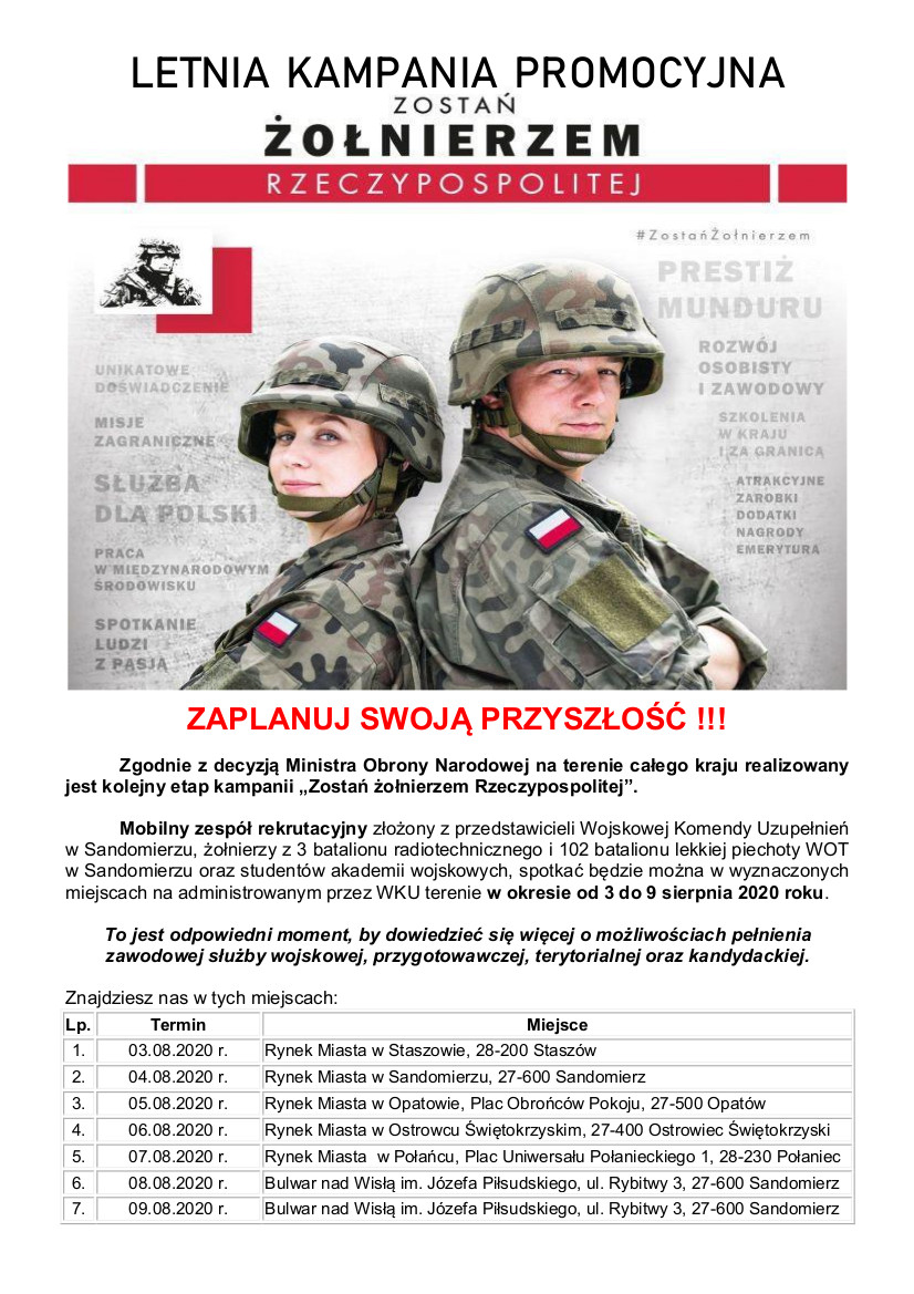 Plakat - Zostań Żołnierzem Rzeczypospolitej