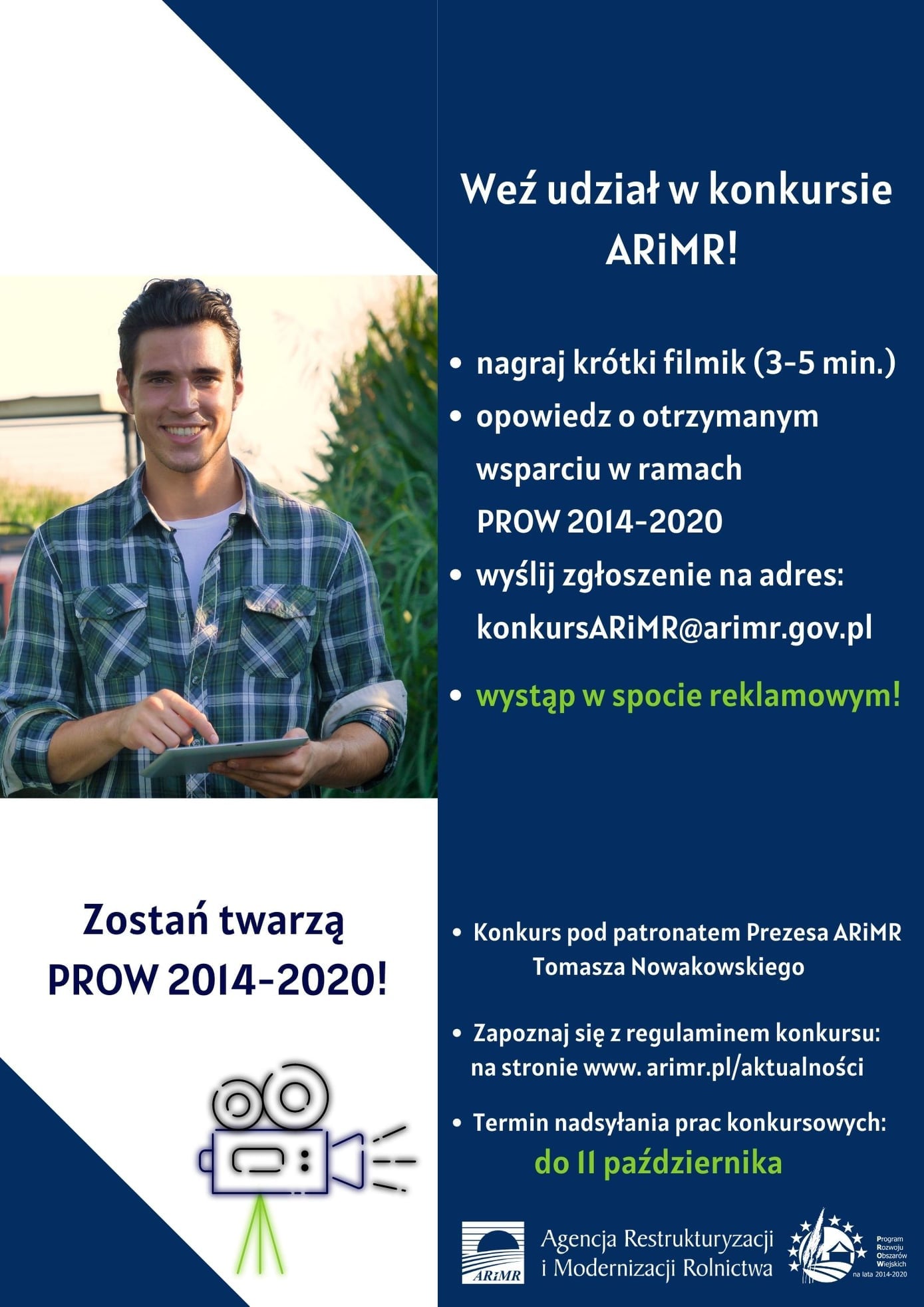 Plakat - Zostań twarzą PROW 2014-2020