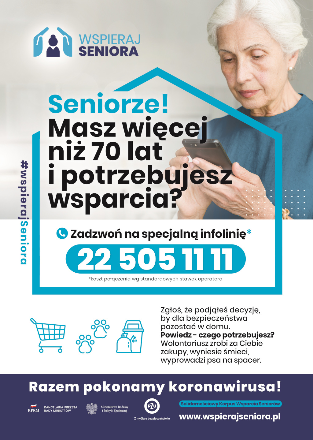 Plakat informacyjny dla seniora