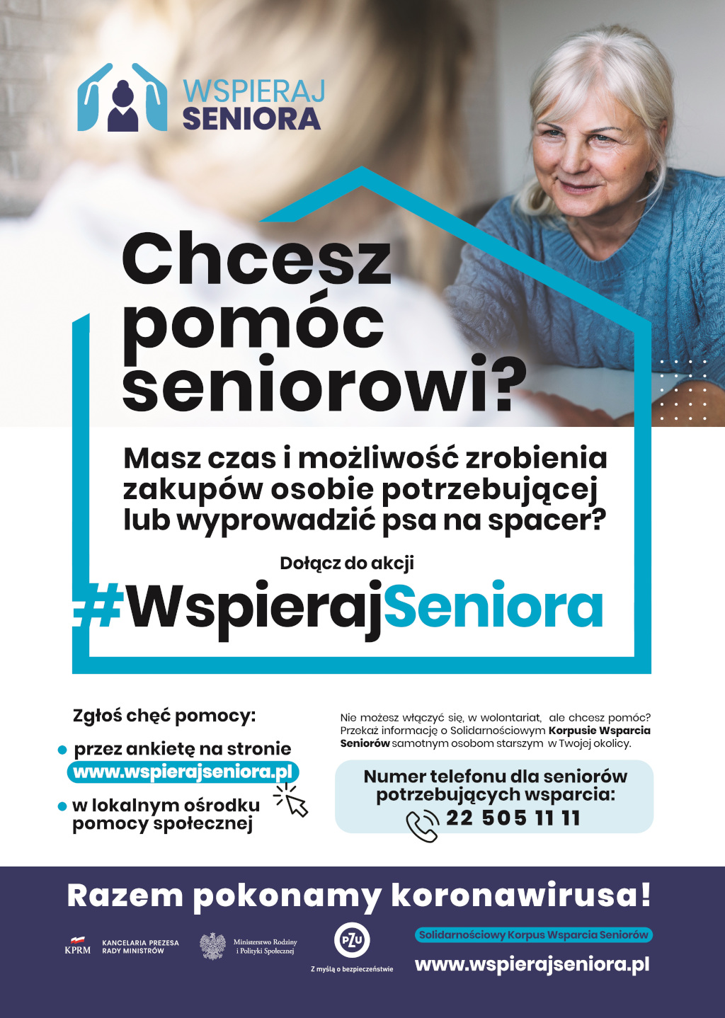 Plakat informacyjny dla wolontariusza