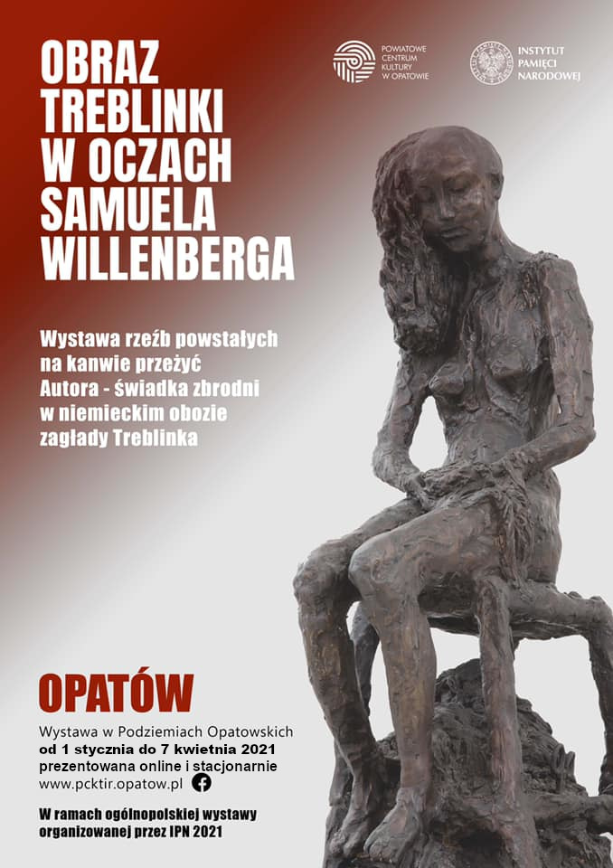 Plakat informacyjny - Obraz Treblinki w oczach Samuela Willenberga