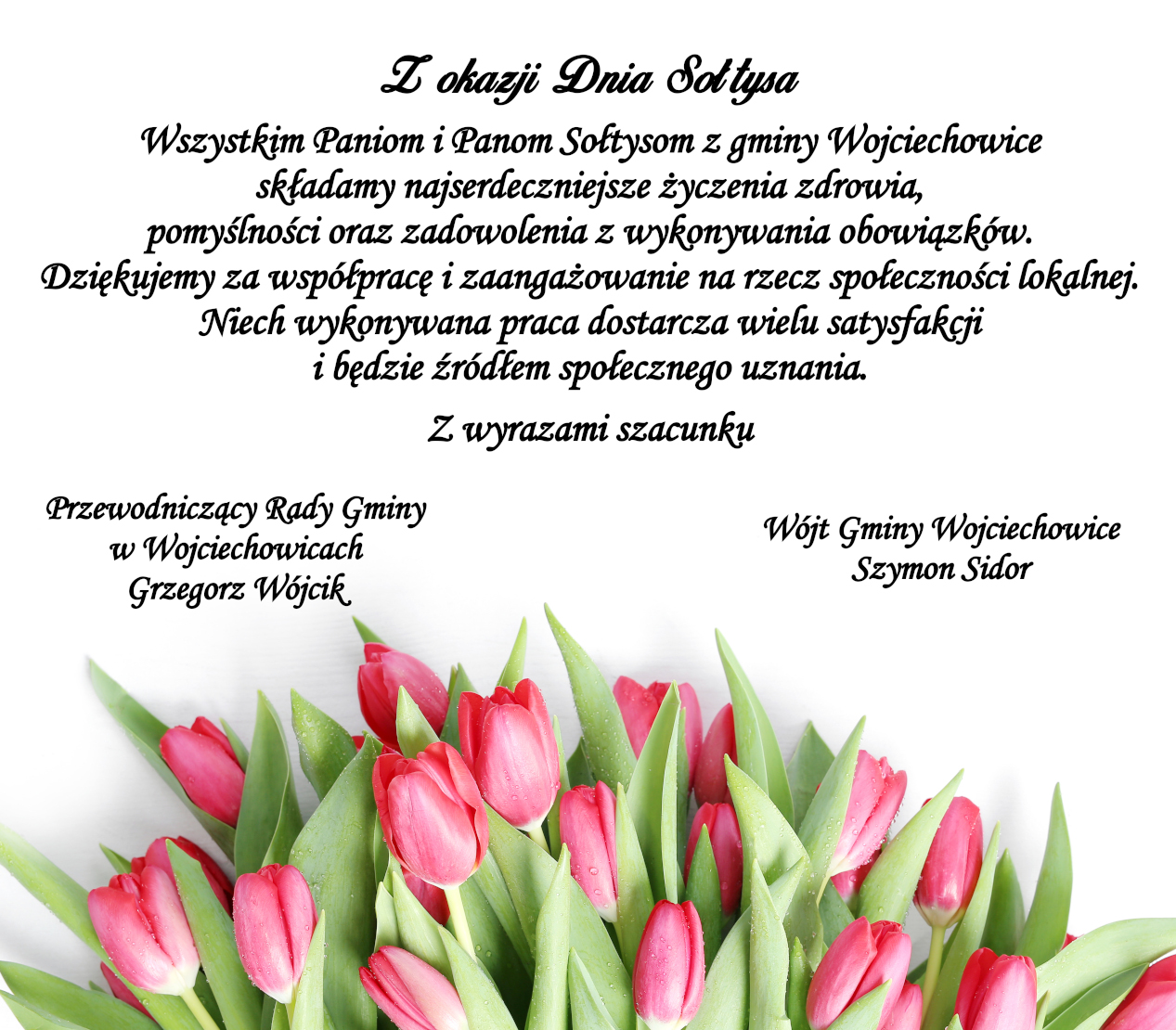 Grafika z życzeniami z okazji Dnia Sołtysa