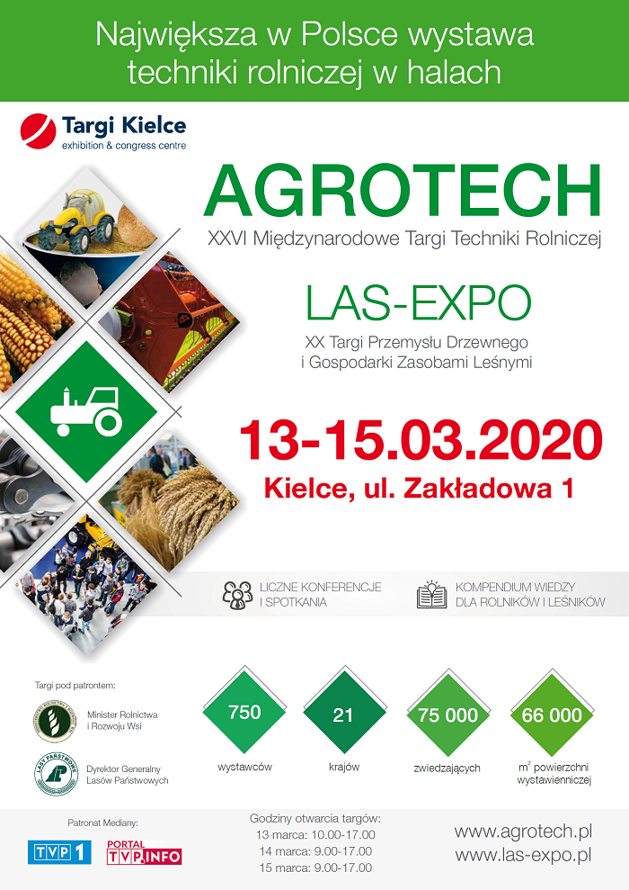 Targi AGROTECH 2020 plakat