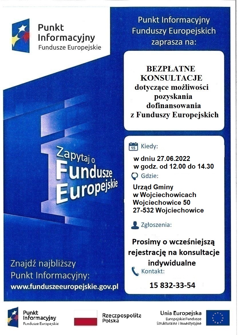 Skan informacji o Punkcie Informacyjnym Funduszy Europejskich
